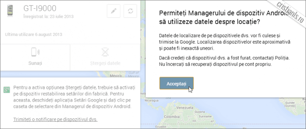 permiteti managerului de dispozitiv