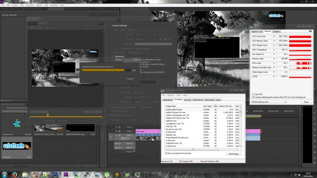 randare video având accelerarea hardware activata premiere pro