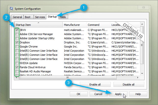 programele ce pornesc odata cu calculatorul