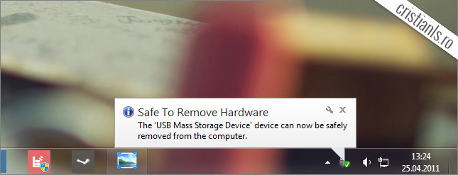 Safe to remove hardware