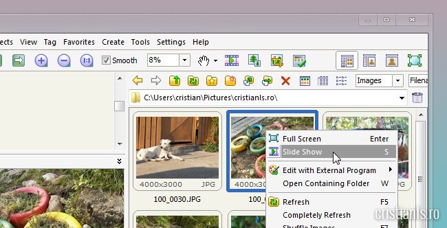 program pentru crearea unui slideshow