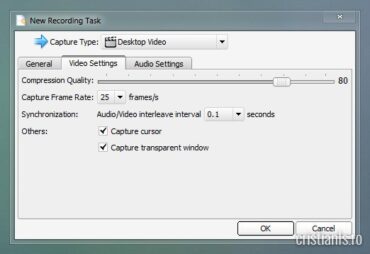 SMRecorder - video settings