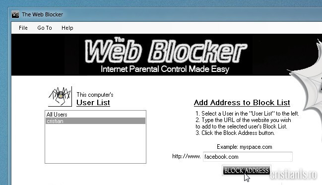 the web blocker