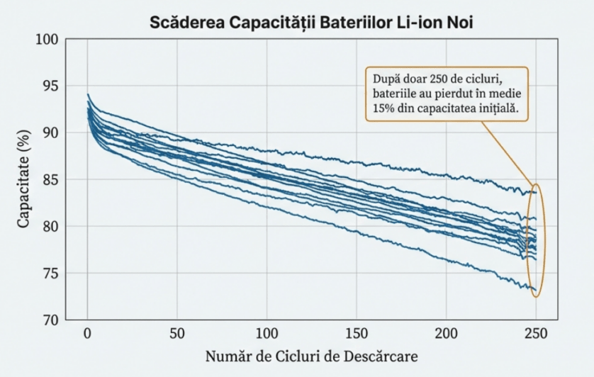 scăderea capacității bateriilor