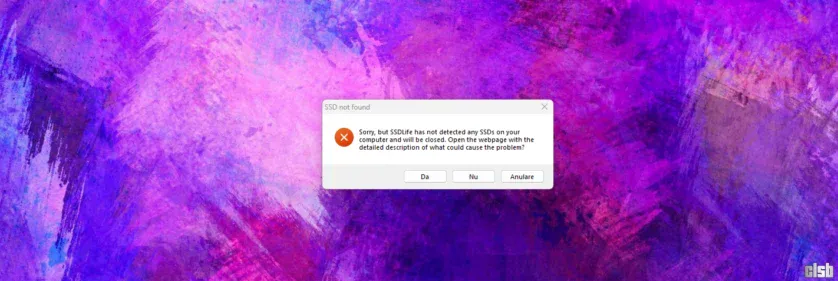 SSDLife - detectare SSD