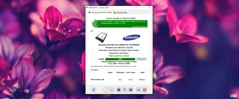 SSDLife - program cu care poți afla durata de viată a SSD-ului
