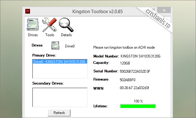 actualizare formware kingston hyperx 3k