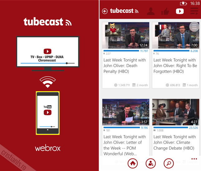 tubecast for windows phone