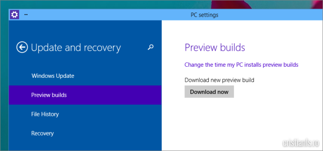 windows 10 update versiune preview