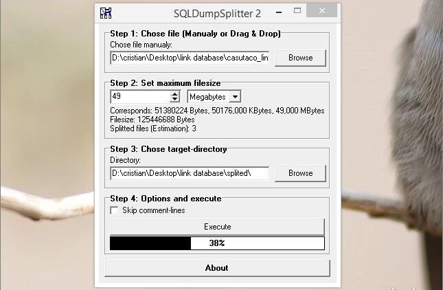 SQLDumpSplitter 2