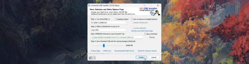 Creare mediu de instalare a Linux Mint