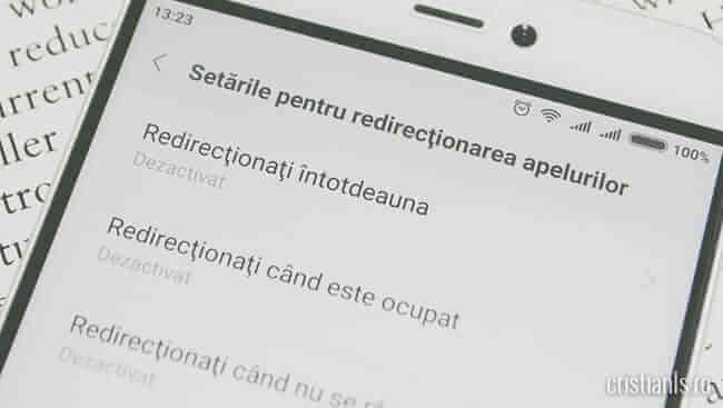 redirectare apeluri la casuta vocala