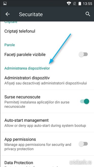 Administratori dispozitiv