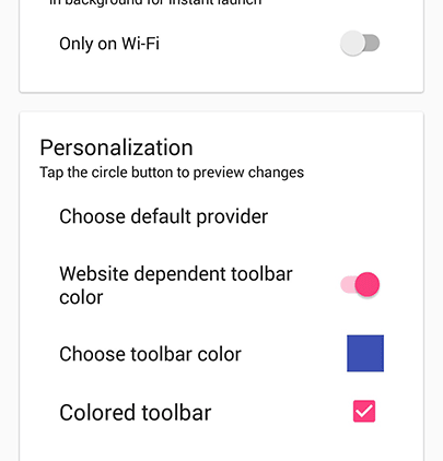 Chromer - Personalizare