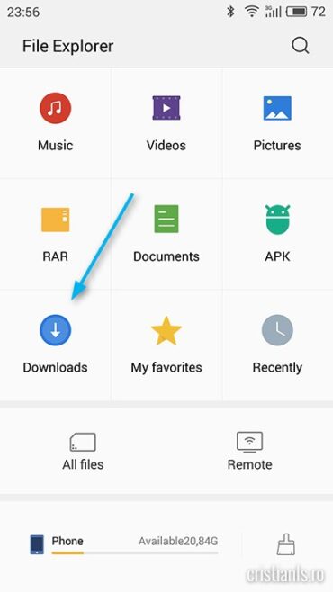 File Explorer - Downloads