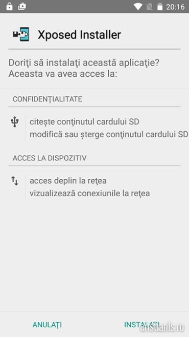 Instalare Xposed Installer