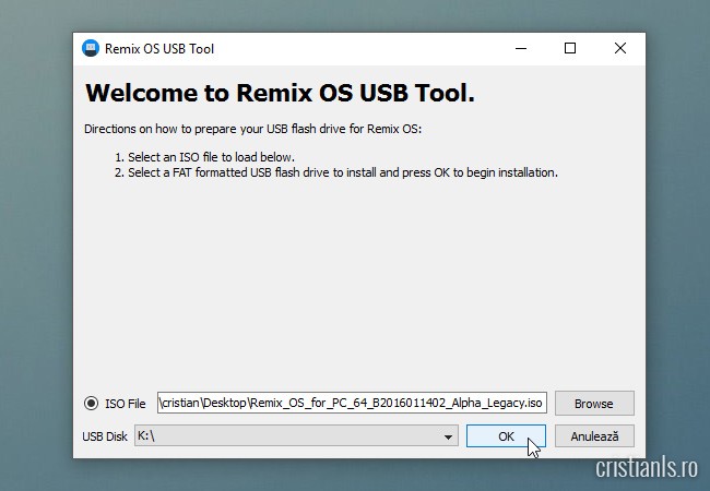 Remix OS USB Tool