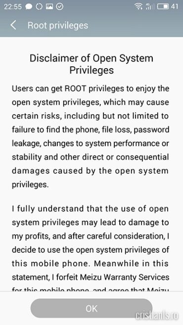 Root privileges - OK