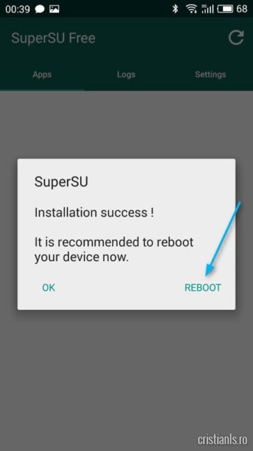 SuperSU - Reboot