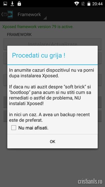 Xposed Framework - procedati cu grija