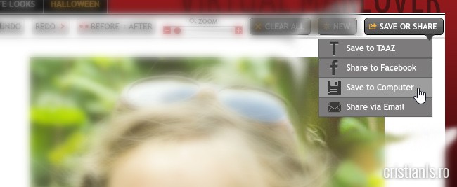 Virtual Makeover - Save or share