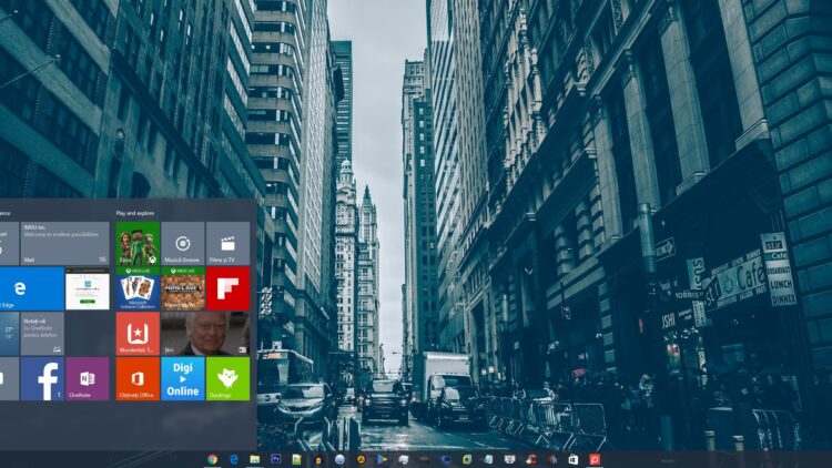 Meniul Start ale Windows 10