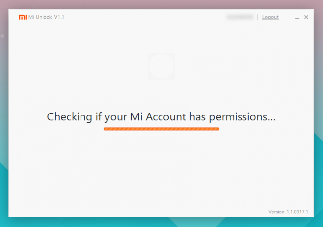 Checking if your Mi Account has permissions