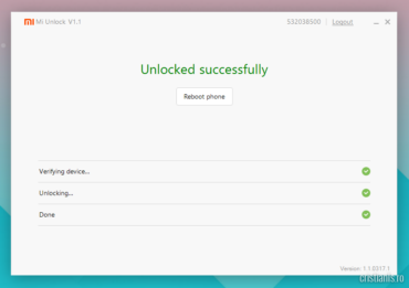 Unlocked successfully