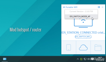comutare in modul hotspot