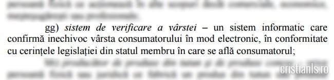 verificare varsta