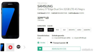 Preț Galaxy S 7 Edge în România
