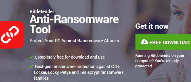 Bitdefender Anti-Ransomware Too