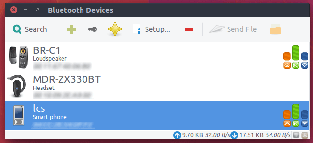 dispozitive bluetooth conectate