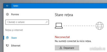 Windows 10 Neconectat