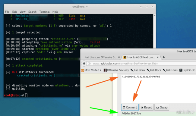 conversie HEX ASCII