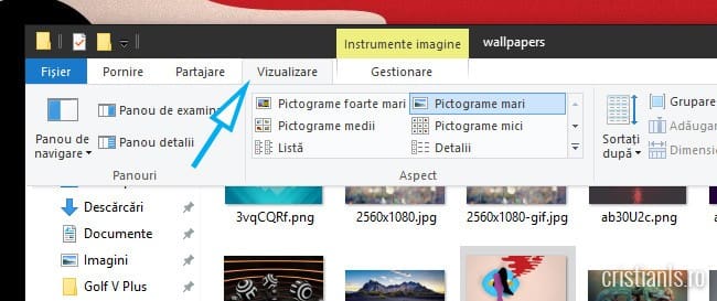 Windows Explorer - Vizualizare