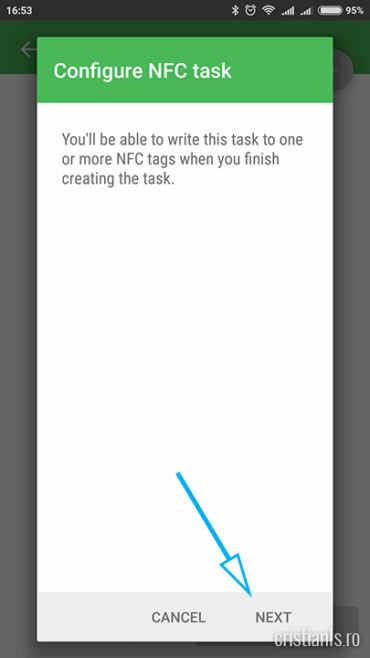 Configure NFC Task