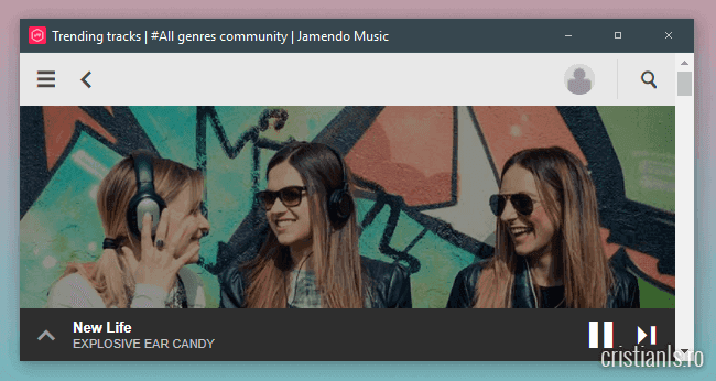jamendo - aplicatie desktop