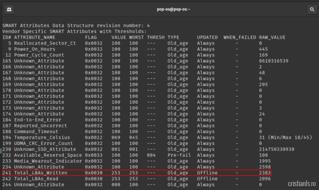 smartctl linux