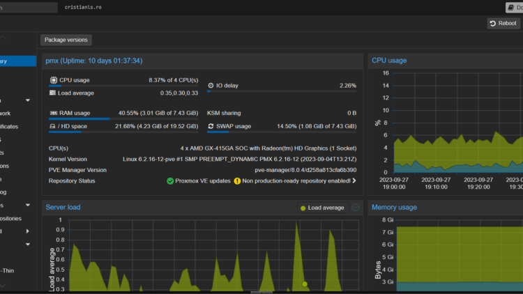 Proxmox în Futro S920