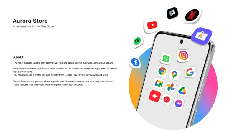 Aurora - magazin de aplicații Android
