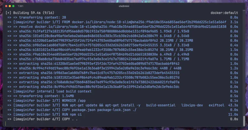 Convertirea aplicației de optimizare a imaginilor la container Docker