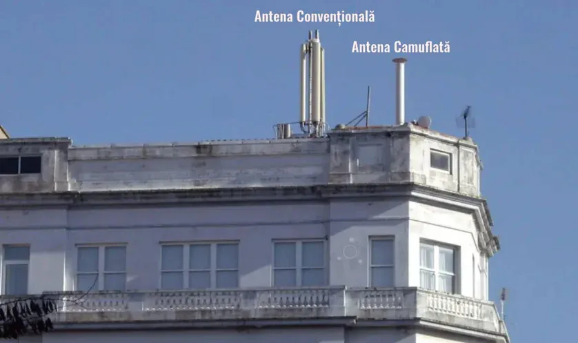 Antenă 4G și 5G camuflată