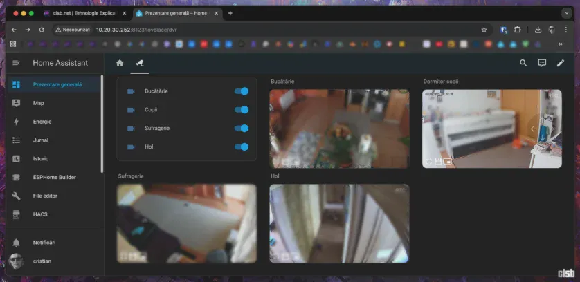 Integrare camere Yi Home în Home Assistant cu Yi-hack