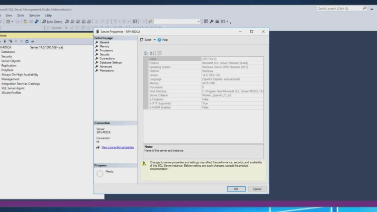 SQL Server - proprietăți