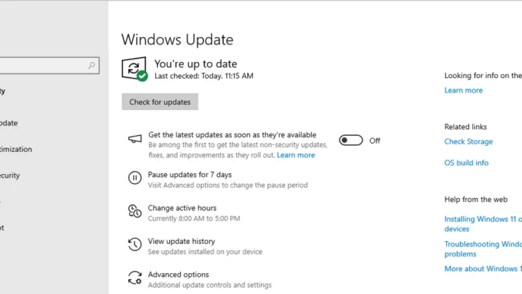 Windows Updates - Windows 10