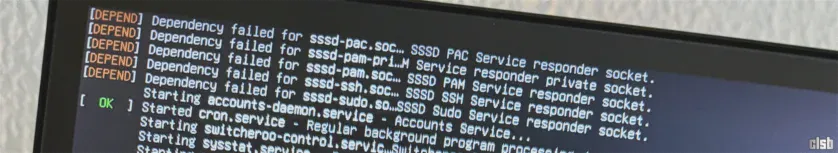 Dependency failed for sssd-pam.socket