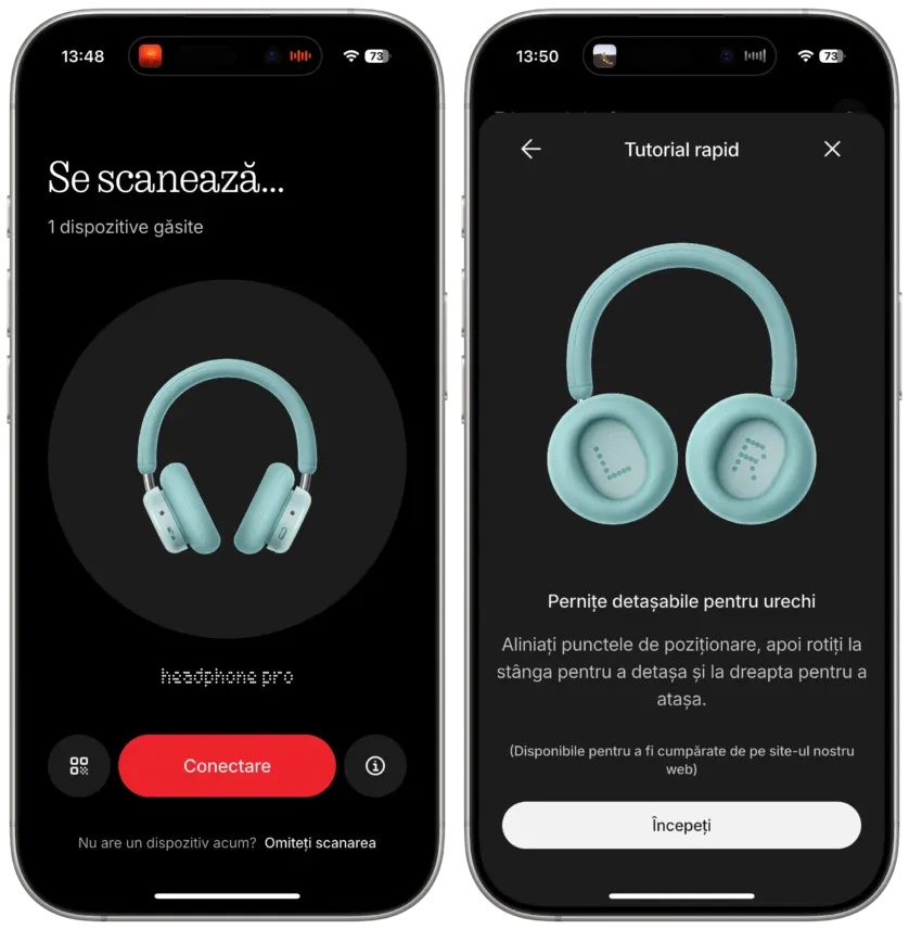 Aplicația pentru configurarea CMF Headphone Pro
