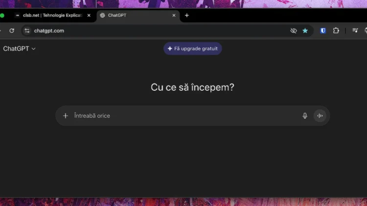 ChatGPT: gratis o lună!