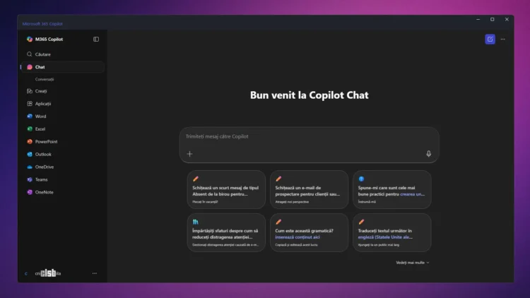 Copilot Chat în Windows 11